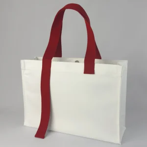 กระเป๋าผ้าเเคนวาส Korea สีขาวแดง