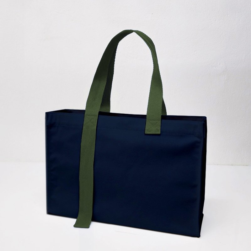 กระเป๋าผ้าเเคนวาส Korea สีกรมท่ากรมเขียวมะกอก