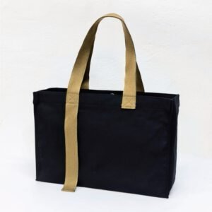 กระเป๋าผ้าเเคนวาส Korea สีดำทอง