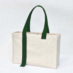 กระเป๋าผ้าเเคนวาส Korea สีดิบเขียว