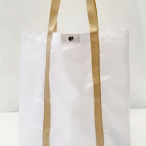 กระเป๋าผ้าเเคนวาส BuddyX สีขาวทอง