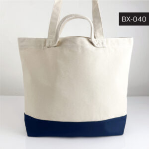 BX-040 : กระเป๋าผ้าแคนวาส Two-Tone